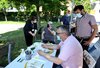 Camper tappa a Casaglia (FE), 4 giugno 2021 con vicesindaco Nicola Lodi e staff del Comune di Ferrara - fotoSP