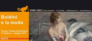 Cartolina mostra "Boldini e la moda", Ferrara 16 febbraio-2 giugno 2019