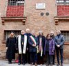L'inaugurazione della targa commemorativa in ricordo del compositore Luciano Chailly sulla facciata di Palazzo Scacerni a Ferrara