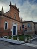 Chiesa della Madonnina su via Formignana, a Ferrara: il sagrato al termine dei lavori