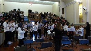 Concerto eseguito dai ragazzi davanti al Consiglio comunale - Ferrara, 19 dicembre 2018