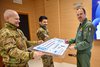 Consegna dell'assegno raccolto dal COA-Comando Operazioni Aerospaziali di Poggio Renatico