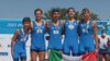 Gli atleti della Cus Ferrara Canottaggio, agosto 2021