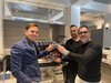 I gestori del Caffè dei Diamanti: Carmine Ainis, Stefano Gagliotta e Michele Garutti