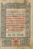 Frontespizio della Divina Commedia in un'edizione a stampa a caratteri mobili (incunabolo) del 1529