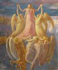 Dipinto Assunzione di Previati in mostra al Castello di Ferrara