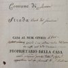 Particolare di un documento del "Ruolo", sorta di anagrafe creata nel periodo napoleonico a Ferrara