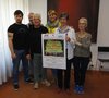 Presentazione dello spettacolo con l'attore Alessandro Labriola, i curatori Stefano Govoni e Tony Labriola, l'assessora Chiara Sapigni, Paola Rossi di Ama e Lara Gallini dei pattinatori estensi