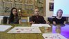 gli attori Marco Luciano e Veronica Ragusa della compagnia Arti che sarà in scena venerdì 25 maggio in un momento della presentazione insieme con Natasha Czertok