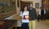 Canoista Elena Borghi con l'assessore Simone Merli - Comune di Ferrara, 15 maggio 2018