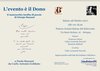 "L'evento รจ un dono": cartolina della serata di presentazione della donazione di poesie di Giorgio Bassani alla Fondazione di Ferrara