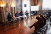 La presentazione del progetto di interventi straordinari per l'installazione di attrezzature ludiche con Fulvio Rossi, il vicesindaco Nicola Lodi e Luca Cimarelli