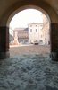 I lavori in piazza Savonarola questa mattina - Ferrara, 10 marzo 2022
