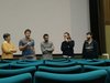 L'assessora comunale Chiara Sapigni per la premiazione del concorso "F(ilm)a la cosa giusta" a Ferrara