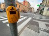 Nuovo pulsante di un Impianto semaforico a Ferrara, corso Giovecca (foto FVecchiatini)