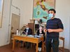 Nicola Lodi, Cinzia Graps e Nicola Bogo al primo incontro preparatorio del Progetto "Con le frazioni" - Casaglia, 25 maggio 2021