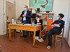 Nicola Lodi, Cinzia Graps e Nicola Bogo al primo incontro preparatorio del  Progetto "Con le frazioni" - Casaglia, 25 maggio 2021