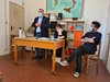 Nicola Lodi, Cinzia Graps e Nicola Bogo al primo incontro preparatorio del Progetto "Con le frazioni" - Casaglia, 25 maggio 2021