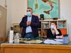 Nicola Lodi e Cinzia Graps al primo incontro preparatorio del  Progetto "Con le frazioni" - Casaglia, 25 maggio 2021