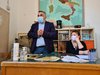 Nicola Lodi e Cinzia Graps al primo incontro preparatorio del Progetto "Con le frazioni" - Casaglia, 25 maggio 2021