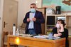 Nicola Lodi e Cinzia Graps al primo incontro preparatorio del Progetto "Con le frazioni" - Casaglia, 25 maggio 2021