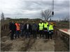 Impresa Piacentini Costruzioni spa, assessore Modonesi, dott. Miccoli, arch. Tumiati, tecnici dell’ufficio direzione lavori a Pontelagoscuro (Ferrara) marzo 2018