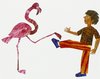 Un'altra illustrazione del libro "Dalla testa ai piedi" di Eric Carle