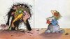 Un'illustrazione di Pef per il libro "Il mostro peloso" di Henriette Bichonnier (Emme edizioni, 1982)