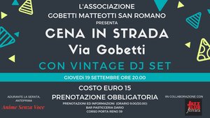 Cena in strada in programma a Ferrara giovedì 19 settembre 2019 per la manifestazione "Anime senza voce"