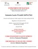 Locandina del "Concerto di Natale" in programma nel Tempio di San Cristoforo - Ferrara, 22 dicembre 2018