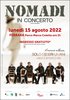 Locandina concerto Nomadi Fe 15 ago 2022
