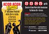 Locandina del festival "Acido Acida", che si terrà a Ferrara da domenica 22 a mercoledì 25 aprile 2018