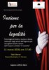 Locandina di "Insieme per la legalità", spettacolo di beneficenza organizzato dall'Agenzia delle Entrate Emilia-Romagna