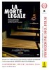 Locandina del docufilm "La morte legale" - Ferrara, Cinema Boldini 14 dicembre 2018