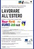 Locandina dell'incontro dedicato a "Lavorare all'estero" - Ferrara, 7 febbraio 2020