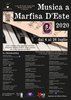 Locandina della rassegna "Musica a Marfisa d'Este" - Ferrara, luglio 2020