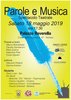 Locandina "Parole e musica" - Ferrara, sabato 18 maggio 2019