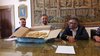 Marco Osky Togni con il dono di coppie di pane ferrarese ricevuto da Aism -  Ferrara, 19 settembre 2019