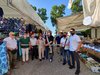 Mercato di Cona - inaugurazione di martedì 30 giugno 2020 - assATravagli e sindacoAlanFabbri (foto MLecci)