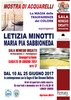 Locandina della mostra di Minotti e Mapi a Pontelagoscuro, 10-25 giugno 2017