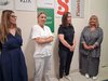 Taglio del nastro della mostra ART32 in Cittadella San Rocco con ass. Cristina Coletti