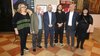 Mostra Sandro Simeoni: da sinistra Mariotti, Micalizzi, l'assessore Maisto, Siano, Squarcia, Pasetti