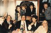 Nando Orfei con Fellini - famiglia e altri ospiti