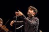 Nicola Valentini che dirige l'Ensemble Musica Viva, Ferrara 22 giugno 2017