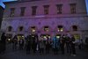 Ottobre Rosa 2020 - Illuminazione di Palazzo San Crispino a Ferrara - accensione 1 ottobre 2020