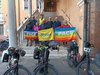 Paciclica in partenza dallo Scalone del Minicipio di Ferrara