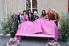 Panchina Rosa nel giardino della Cittadella di San Rocco a Ferrara - inaugurazione con ass. Coletti 14 ottobre 2022