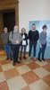 Davide Tumiati, Alessandra Piganti, Claudio Tassinari e assessora Fusari alla mostra "Patrimonio fortificato" - Ferrara 5-23 marzo 2018