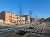 Piazza alberata in fase di realizzazione in Rampari San Paolo a Ferrara