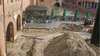 Il gradino del marciapiede verrà eliminato con l'intervento di riqualificazione di piazza Savonarola - Ferrara, 15 marzo 2022 foto GioM